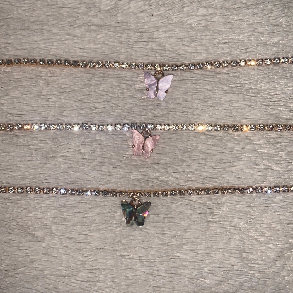 3 pc butterfly bracelets